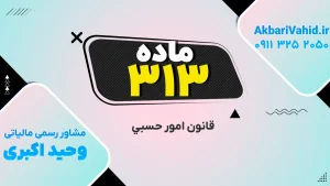 جلد کتاب قانون امور حسبی ایران، تمرکز بر ماده ۳۱۳ و مقررات مربوط به اداره اموال و قیمومت